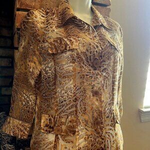 Sheer Button-down Shirt or Jacket